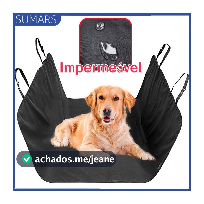 Capa Protetora Impermeável Para Banco Carro Pet Cão Gato Animais 140cm Fácil de limpar