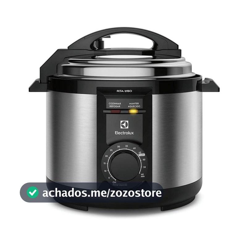 Panela de Pressão Elétrica Electrolux por Rita Lobo 5L Preta Efficient c/ Timer (PCE20)