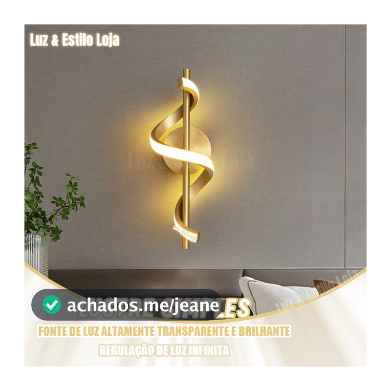 110/220V Luminária de Parede Arandela Led Decoracao Dorado Minimalista Moderna para Sala Quarto Cozinha Wall Light
