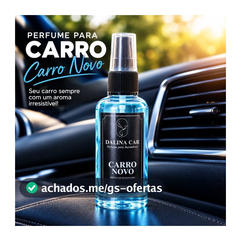 Aromatizante Para Carro Perfume Automotivo Spray 60ml Carro Novo Cheirinho Conforto Limpeza