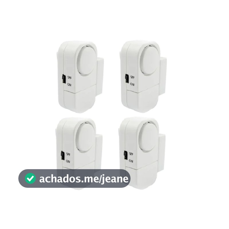 Sensor Alarme Magnético Sirene Porta, Janela e Portão  Sem Fio