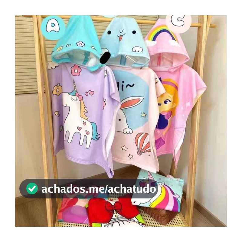 Moda Toalha de Banho Bebê Toalha de Infantil Vestível Absorventede Secagem Rápida para Crianças Super Macia