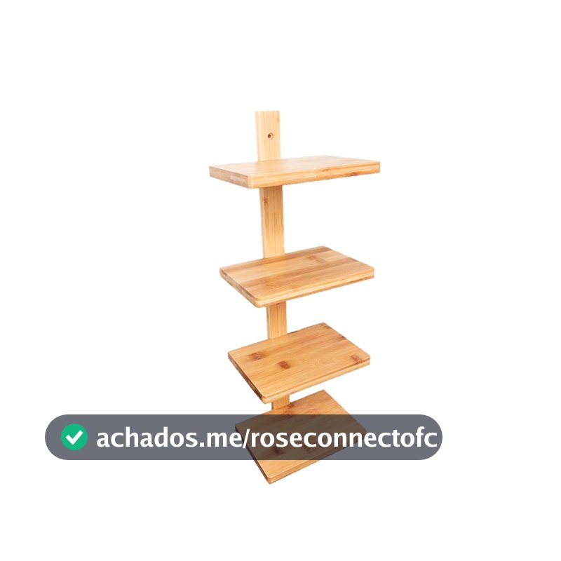 Estante suspensa de bambu 4 andares - Oikos