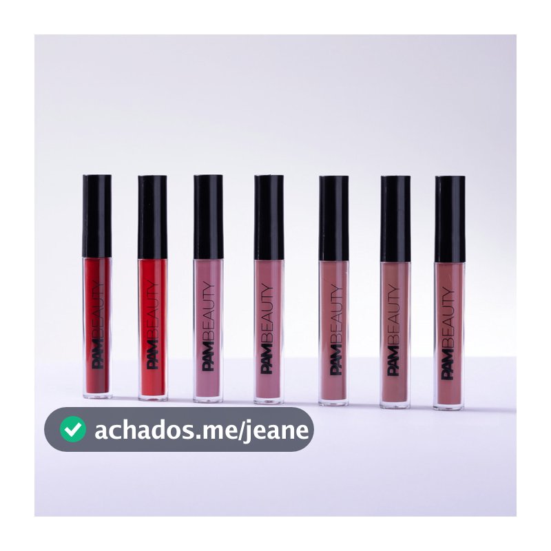 Batom Líquido Matte PAM Beauty – Longa Duração, Cor Intensa e Conforto nos Lábios 4ml