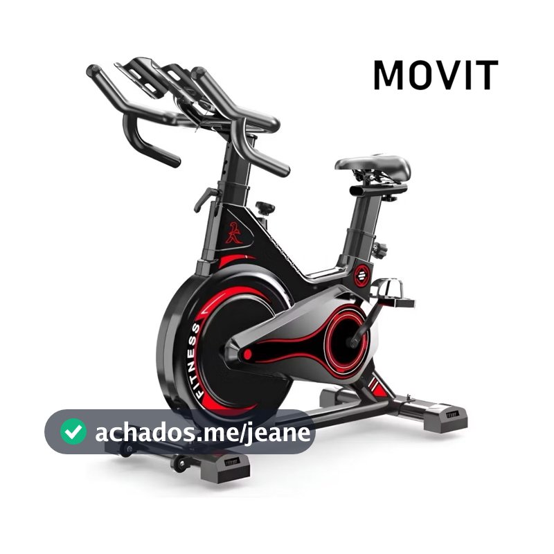 Bicicleta Spinning Ergométrica Adking Magnética Roda Inércia 13kg Vermelha Vermelho 127/220v