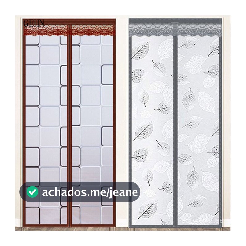 Cortina Magnética Anti-Frio e Isolante Térmica para Ar Condicionado, Tela Mosquiteira Autoadesiva, Sem Necessidade de Fu