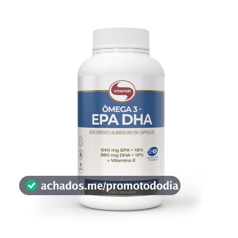 Ômega 3 - EPA DHA Suplemento Alimentar em Cápsulas Vitafor
