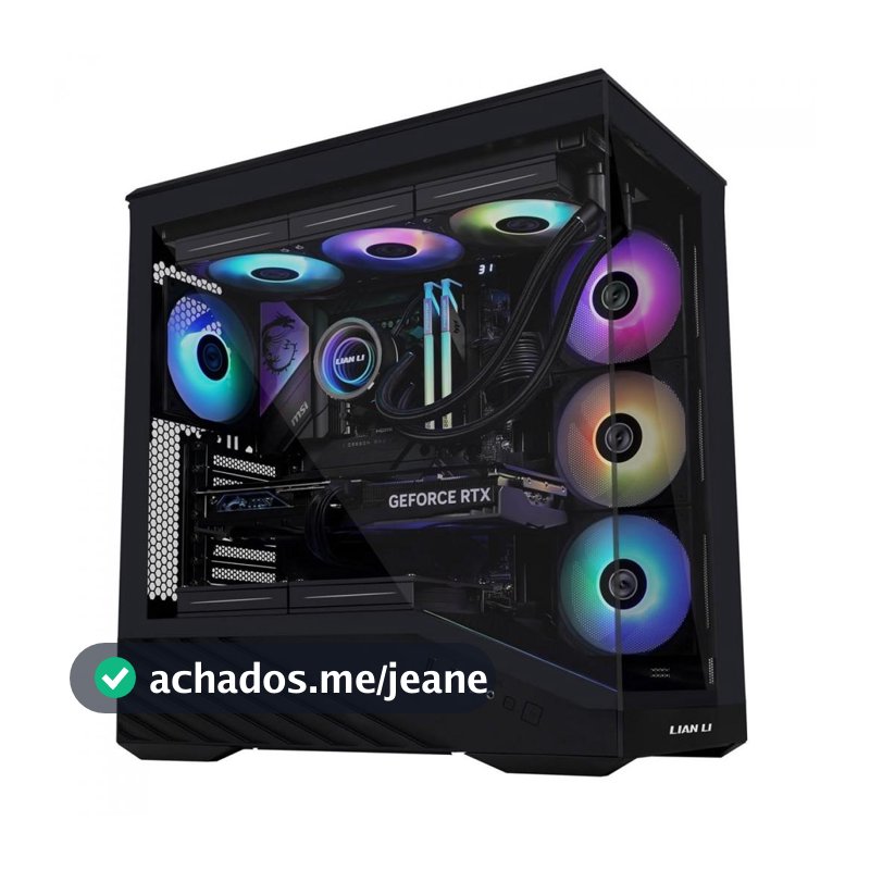 Gabinete Gamer Lian Li Vector V100, RGB, Mid Tower, Vidro Temperado, E-ATX, Sem Fonte, Black, V100X