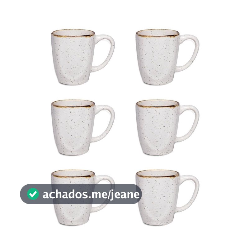 Jogo de 6 Canecas 260ml Oxford Ryo Maresia