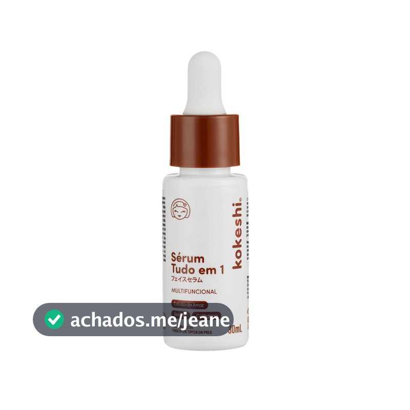 Sérum Tudo em 1 Kokeshi 10 Ativos Poderosos 30ml Eficácia Comprovada