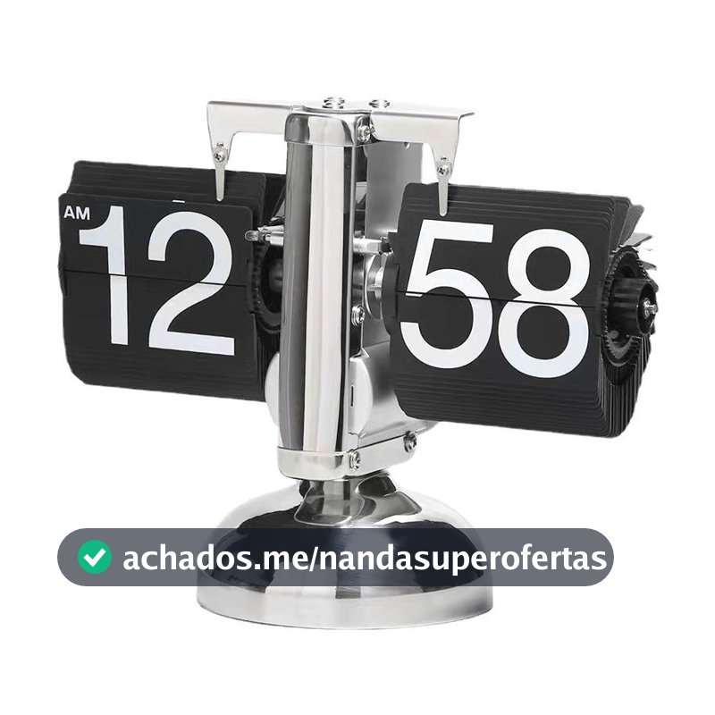 Estilo europeu página automática flip relógio Retro simples casa sala de estar relógio mesa pequeno equilíbrio página me