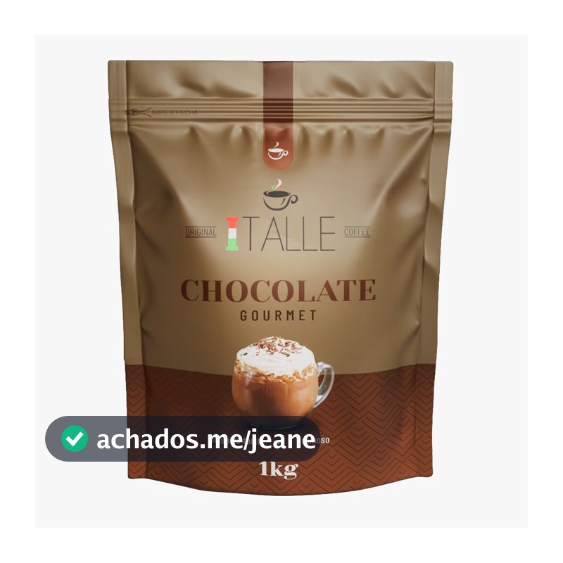 Chocolate Café Italle Chocolate Gourmet Chocolate em Pó 1kg Achocolatado Italle