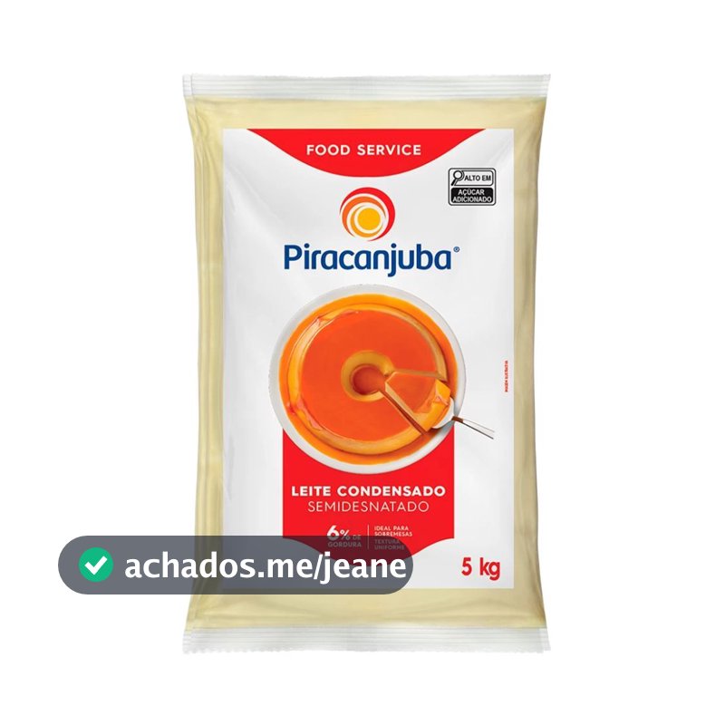 14 Leite Condensado Piracanjuba 5Kg Semi Desnatado