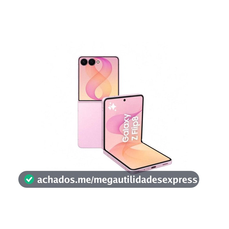Celular Samsung Galaxy Z Flip8 12GB RAM 6, 9" Câm. Dupla 50MP O Flip Mais Leve do Mundo