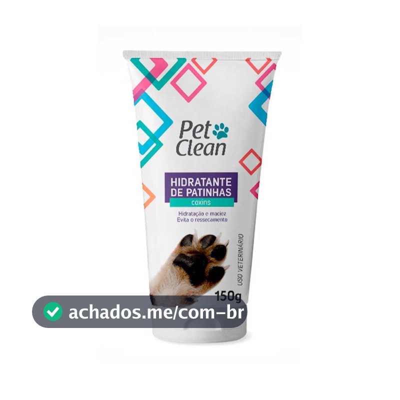 Hidratante de Patas para Cães Pet Clean 150g - Hidrata Maciez e Evita Ressecamento dos Coxins