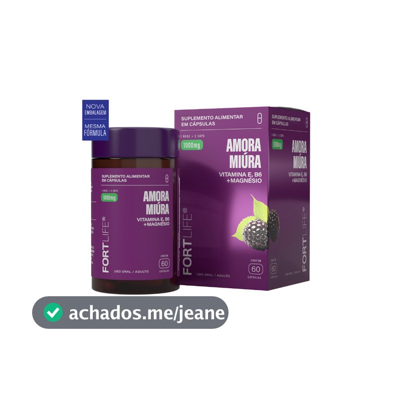 Amora Miúra 1000mg FortLife 60 Cápsulas