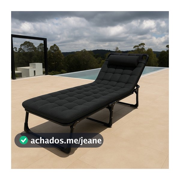 Cama Espreguiçadeira Portátil Reclinável Dobrável 4 Posições