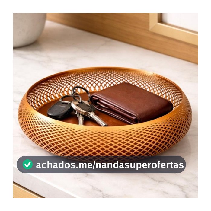 Cesto Porta Objetos Organizador de Mesa Decorativo e Porta Treco Moderno