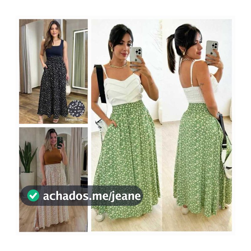 Saia longa feminina evangélica