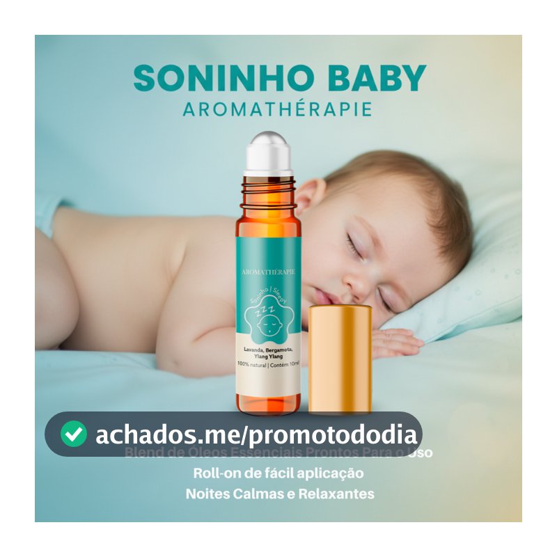 Aromaterapia Soninho Bebê Natural Blend Óleos Essenciais Aromathérapie