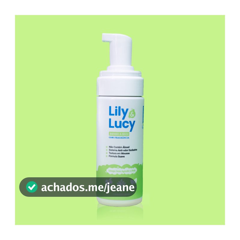 Banho a Seco Pet Wesen Green Lily & Lucy | Elimina Mau Cheiro e Com fragrância | Limpeza Rápida | Cães e Gatos
