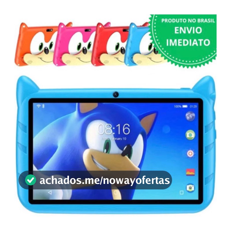 Novo Computador Tablet De Aprendizagem Inteligente HD De 7 Polegadas Para Crianças Com WiFi , Bluetooth , 4 + 64 Gb , An