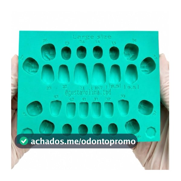 Matriz para provisórios odontológico TAMANHO MÉDIO E GRANDE