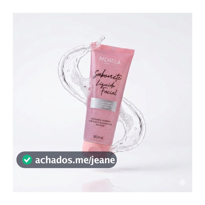 Sabonete Líquido Facial Menela Limpeza Profunda 80ml