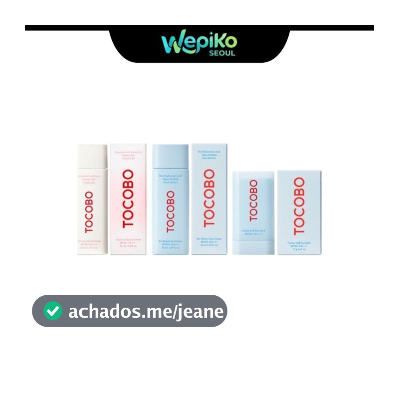 [PROTETOR SOLAR] TOCOBO SUNSCREEN COLLECTION (VITA TONE UP / WATERY SUN CREAM / SUN STICK)