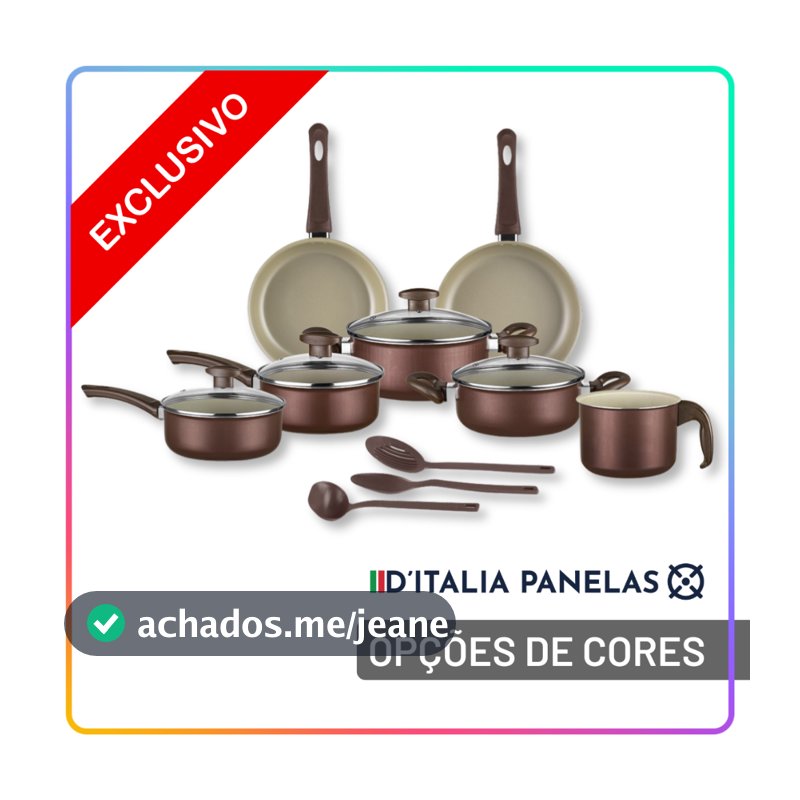 Jogo de Panelas Antiaderente 10 Peças com Utensílios e Frigideiras para Cozinha Completa