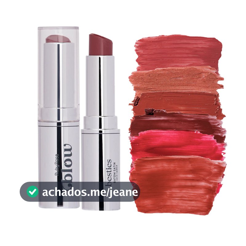 Batom  Ruby rose Satin Besties Blow 3,3g Hbl6002