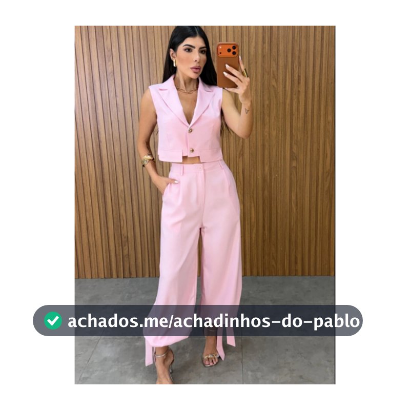 Conjunto Feminino Estilo Aladim Alfaiataria Premium