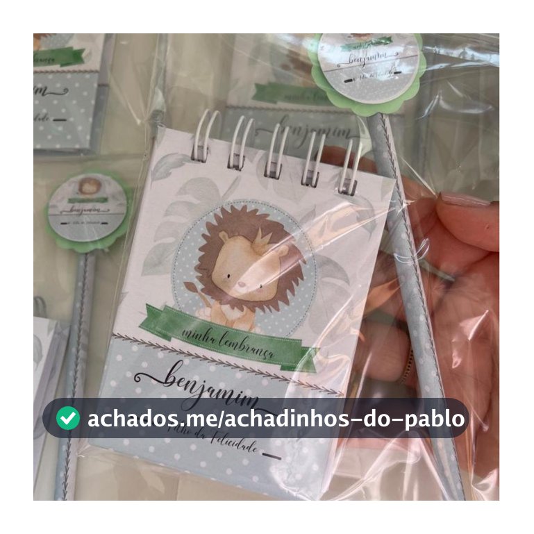 Lembrancinha Personalizada Caderno Bloquinho  Lápis  Todos  Temas  Kit Festa Infantil  Aniversário  Personal