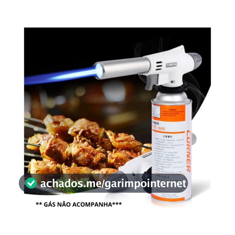 Maçarico Culinário: Praticidade e Economia para Sua Cozinha e Confeitaria (envio rapido)