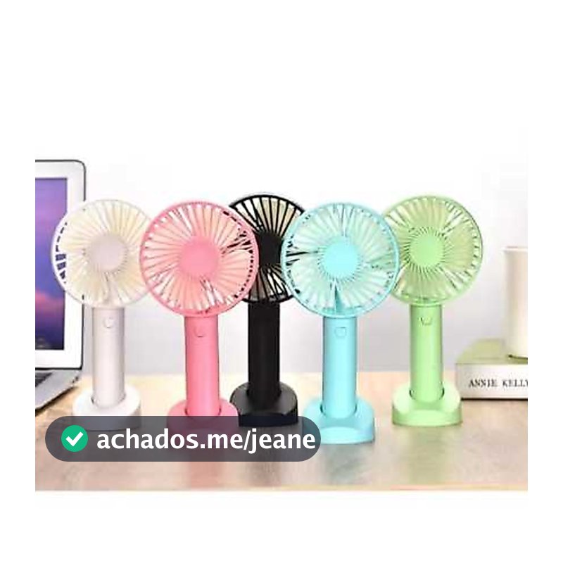 Mini Ventilador Portátil de Mesa Com Suporte Para Celular Leve Potente e Compacto Carregamento USB 3 Velocidades MT289