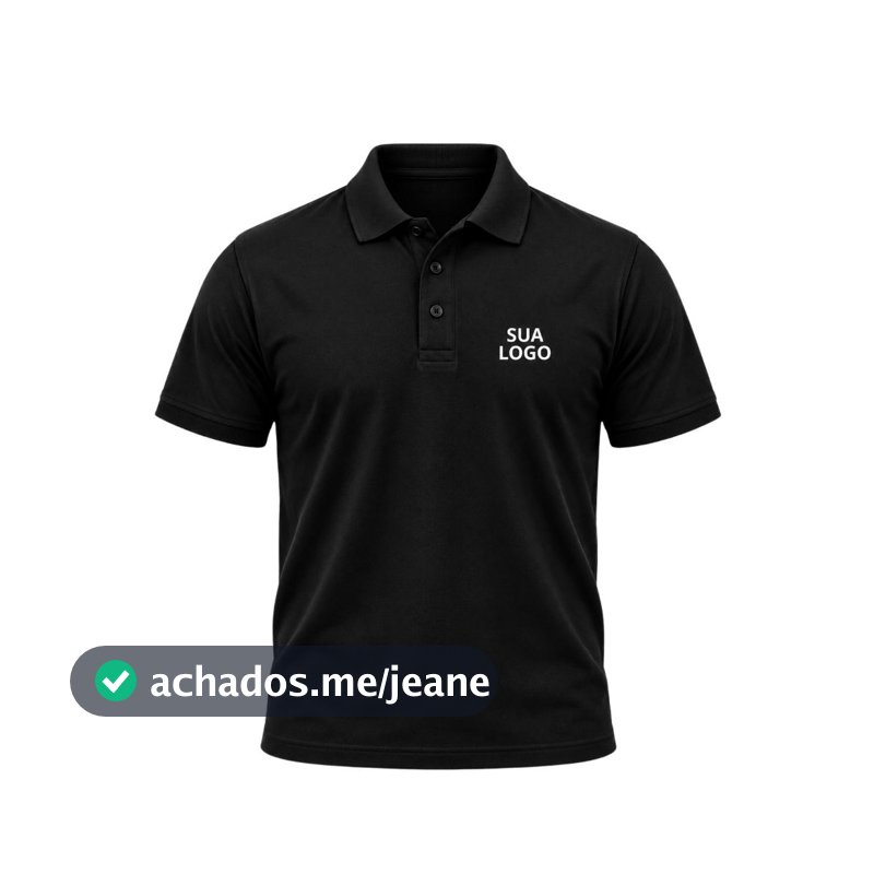 Camiseta Camisa Unissex Polo Personalizada Sua Ideia Uniforme Empresa Estampada Seu Logo