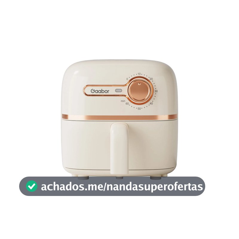 Mini Air Fryer Fritadeira Elétrica Sem Óleo 1.4L Individual 900w - Gaabor