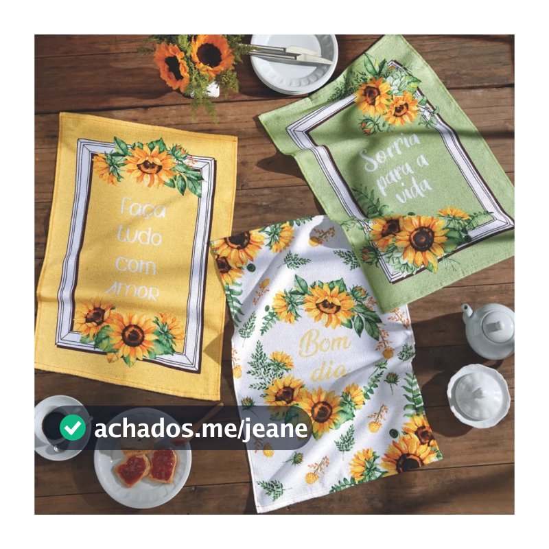kit 3 ou 6 Pano de Copa Dohler Felpudo  100% Algodão
