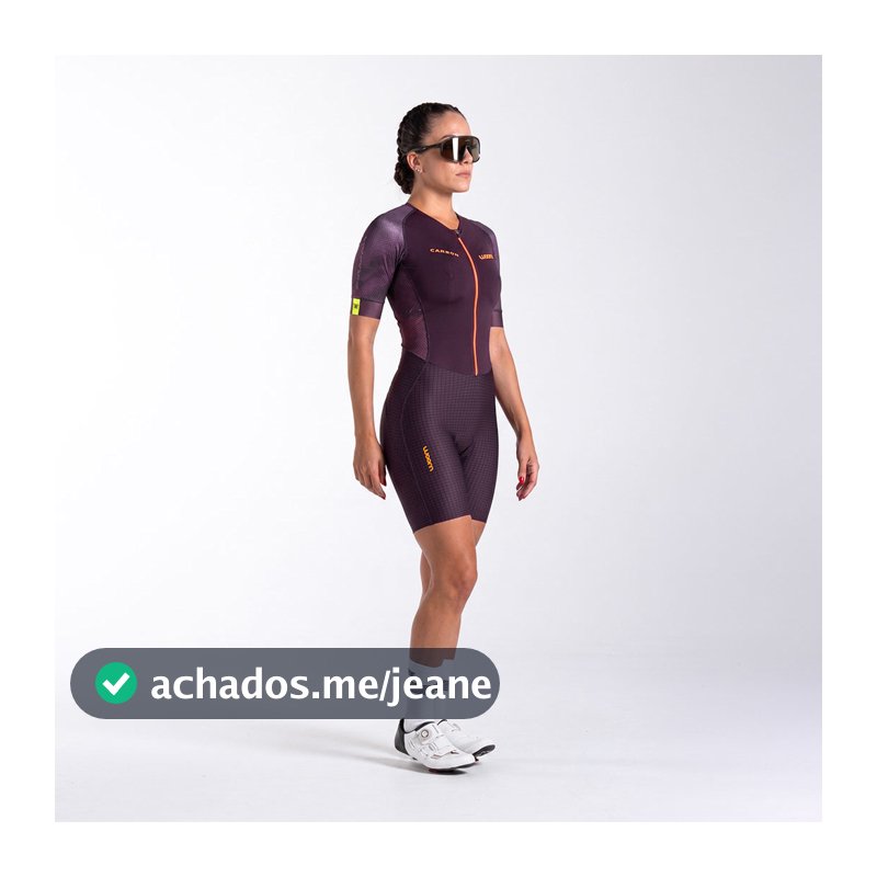 Macaquinho Triathlon c/ manga Carbon Revolution Woom