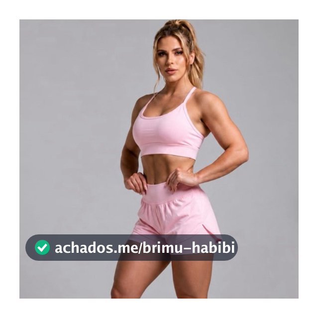 Conjunto Top e Short Duplo Fitness  Feminino Academia Tecido  Premium Zero Transparecia Tamanho P M G GG