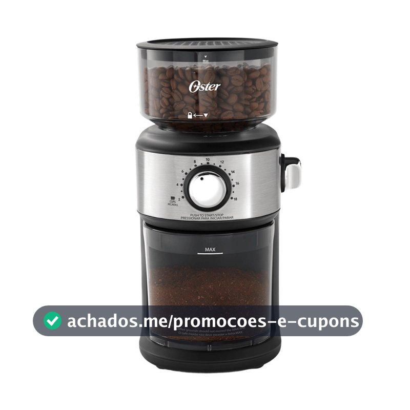 Moedor de Café Automático Oster Precision com 18 níveis