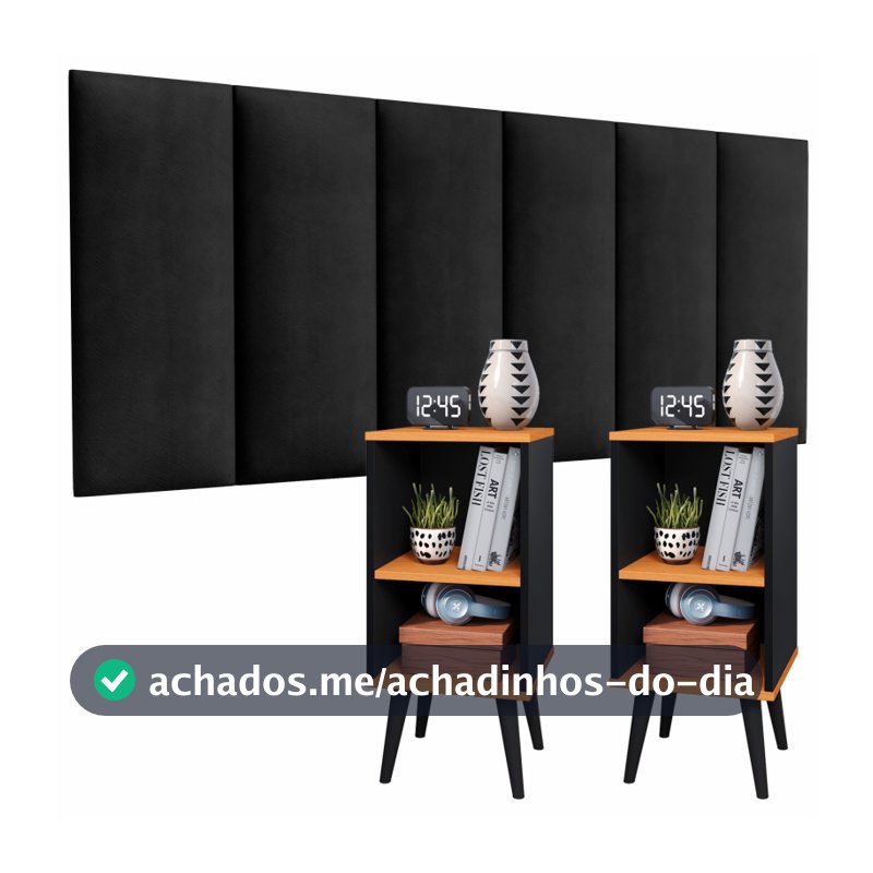 Conjunto de Mesa Cabeceira com Cabeceira de Cama Queen 160 cm de Largura Cabeceira de Cama de Casal com Mesinha Lateral