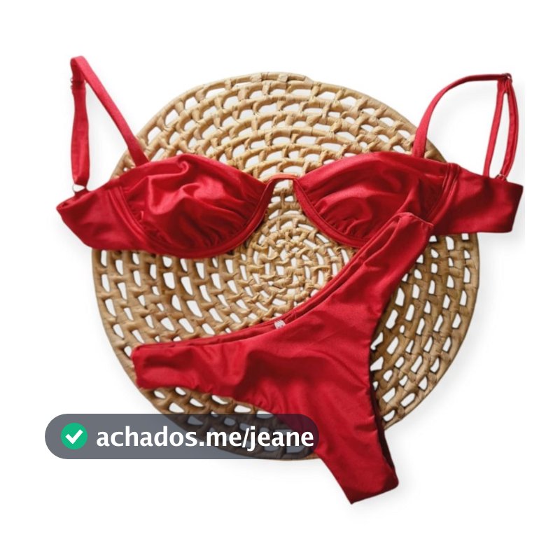 Biquíni  aro quadrado inteiro+calcinha asa delta  Marrom /laranja/vermelho...