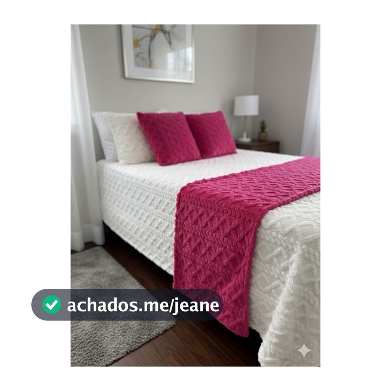 Kit Peseira Aconchego 3 peças fofinho Para Cama casal, queen e king e Sofá