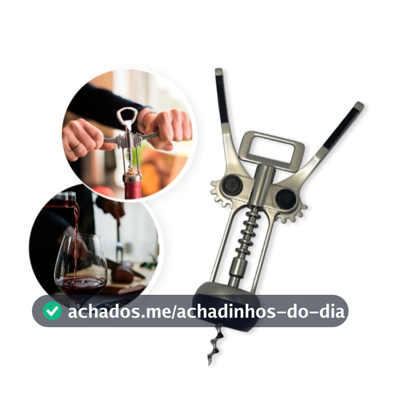 Saca Rolhas Rolha E Abridor Abridores De Garrafas Garrafa 16,5 Cm Mendonza Forte de metal Multiuso Universal