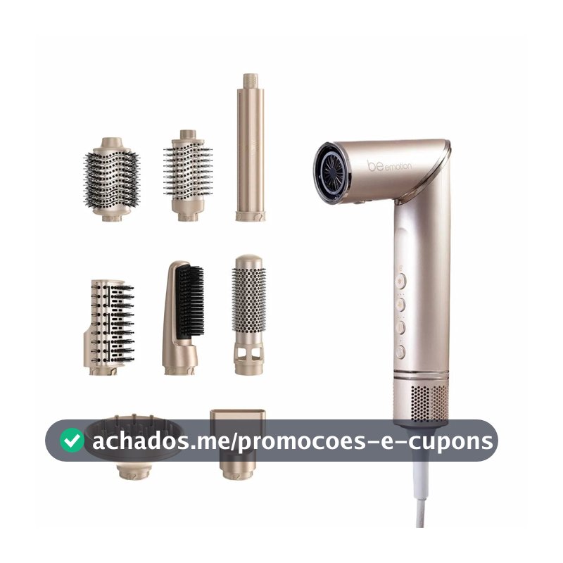 Escova Secadora e Alisadora Modelador e Multi Styler Be Emotion