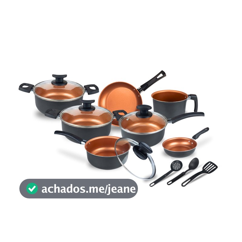 Jogo De Panelas Antiaderente 10 Pçs Kit Conjunto Teflon Tampa de Vidro Várias Cores Durável Moderna