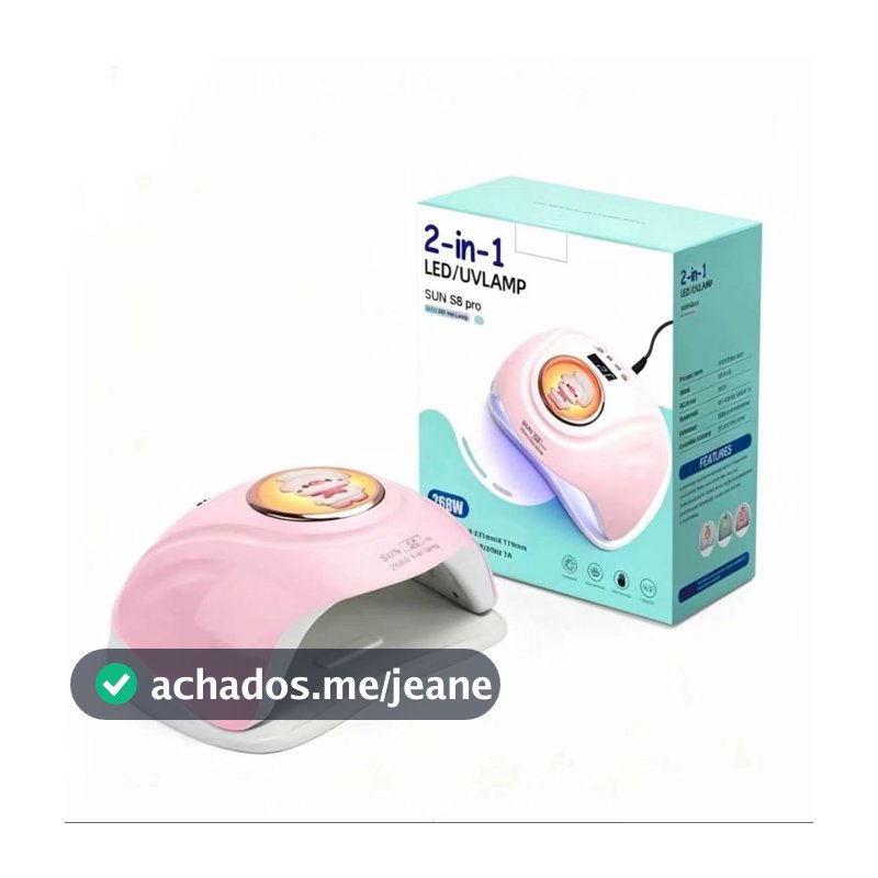 Cabine Sun S8 Pro 268W UV/LED Profissional Para Unhas Gel E Acrigel Bivolt