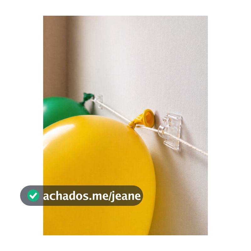 Fixa Balão Festa Sem Furo Suporte Adesivo Transparente Parede e Teto Gancho Invisível Forte