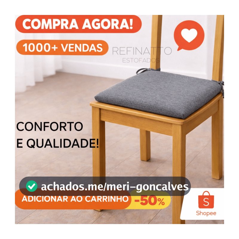 Kit com almofadas para cadeira MINIMAL 45x45 - Com amarração